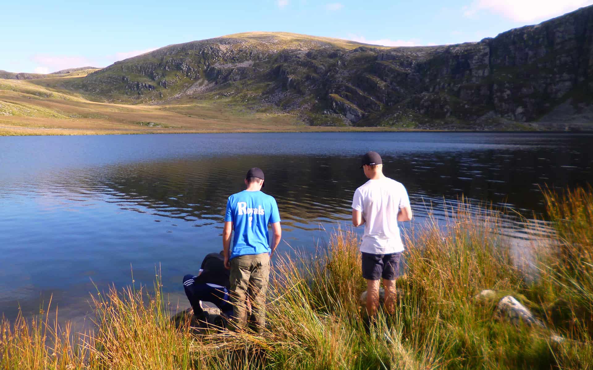 Youths by a lake, Mountains, Outdoor Activities, DofE Wales, Duke of Edinburgh Award